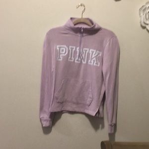 Pink pullover sweatshirt